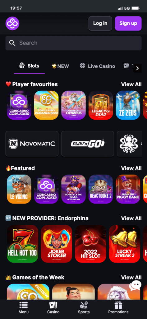 coincasino krypto kasyno